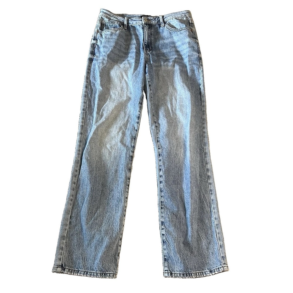 Judy Blue Straight Fit Jeans Light Wash High Rise Stretch Women's 11/30 Long